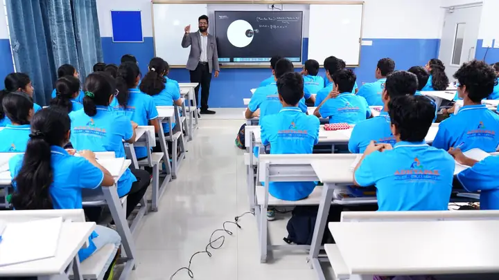 A class in progress at Adhyapak